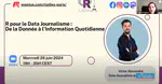 R pour le Data Journalisme De la Donnée à l'Information Quotidienne